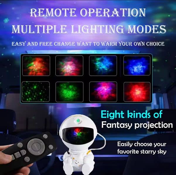 Star Projector Galaxy Night Light Astronaut Space Projector Starry 1