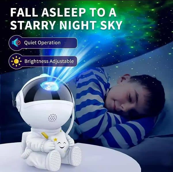 Star Projector Galaxy Night Light Astronaut Space Projector Starry 3