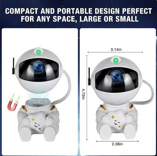 Star Projector Galaxy Night Light Astronaut Space Projector Starry 4