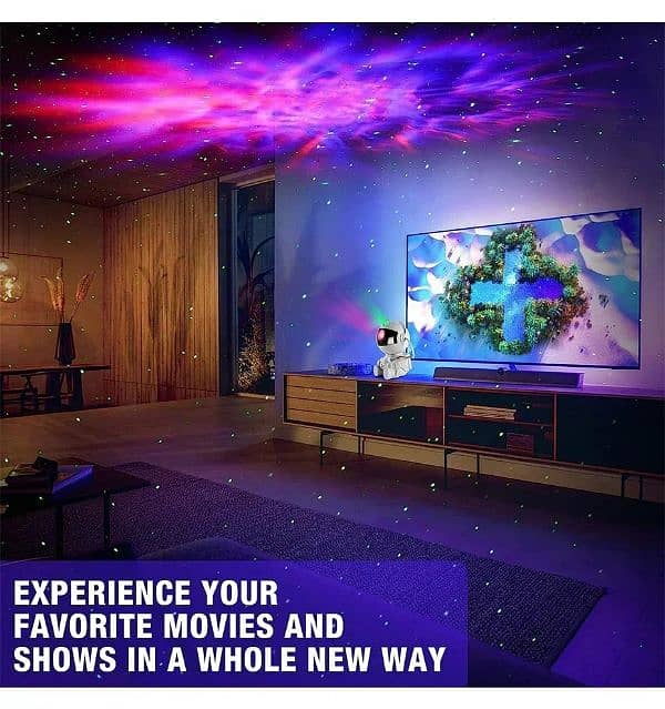 Star Projector Galaxy Night Light Astronaut Space Projector Starry 7