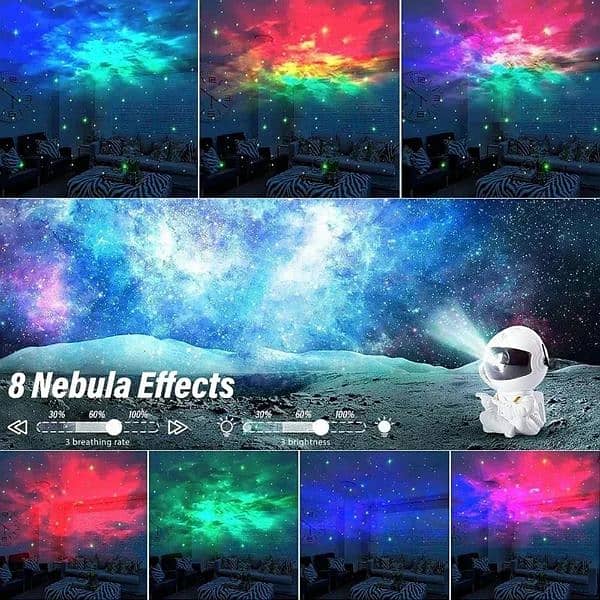 Star Projector Galaxy Night Light Astronaut Space Projector Starry 10