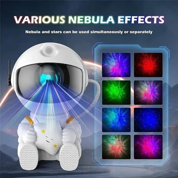 Star Projector Galaxy Night Light Astronaut Space Projector Starry 11