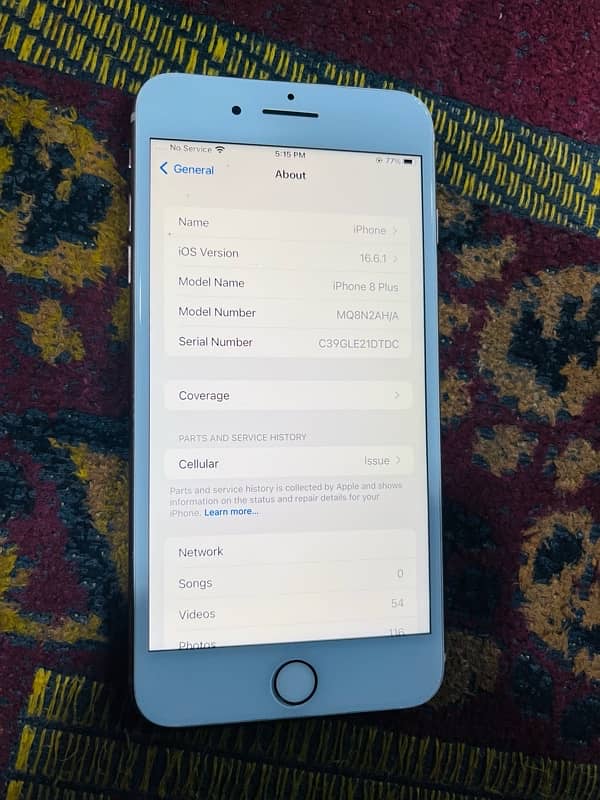 iphone 8plus 64GB 100health finger ok miner back crake 0