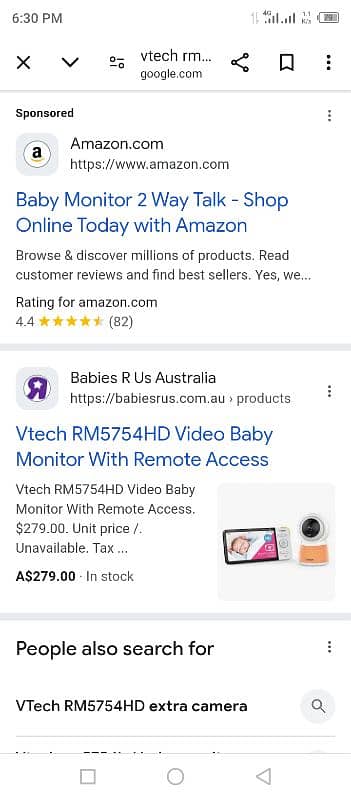 VTech baby monitor camera 5