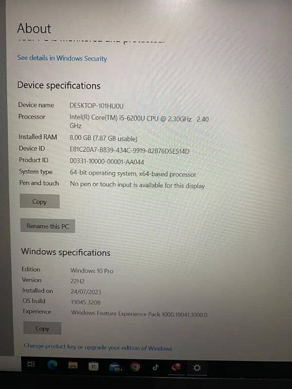 lenovo t460s core i5 6th gen window 10 pro 8gb 256gb ssd 1