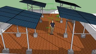 Solar structure customized/ elevated high quality, Solar system