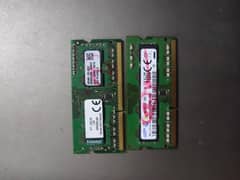 4gb ram . ddr 3 ram . 4+4 original