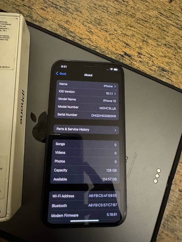 IPhone 12 PTA Approved 128gb 6