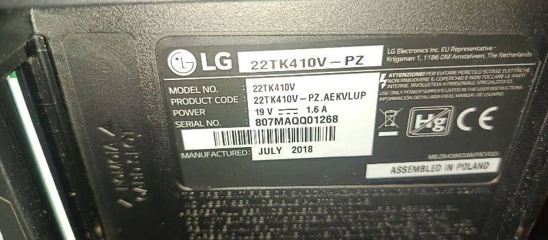 original LG ips led tv + reciver made in poland 3