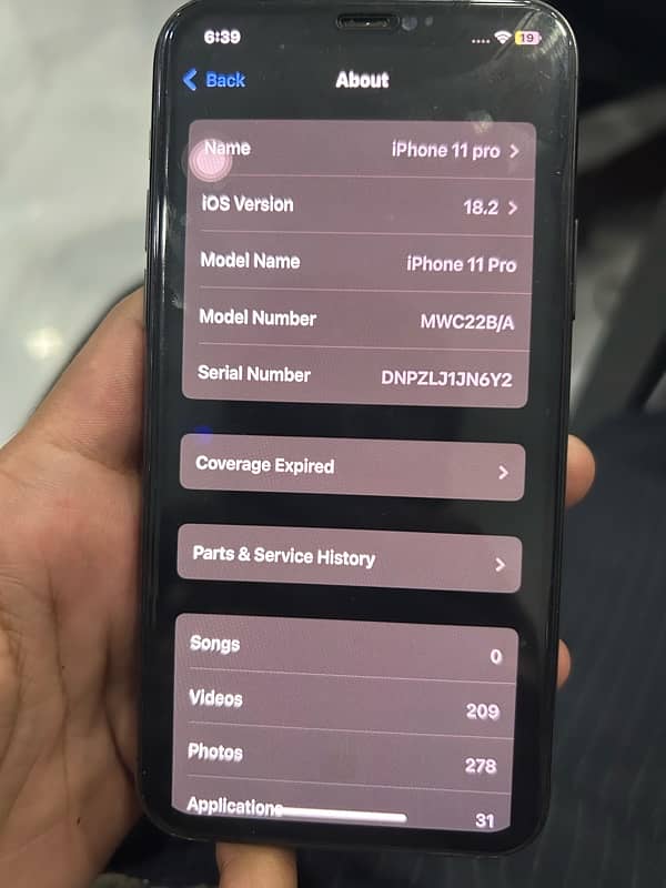 I phone 11 pro non pta 64 gb 4