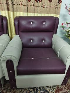 5 Seater Leather Sofa Set