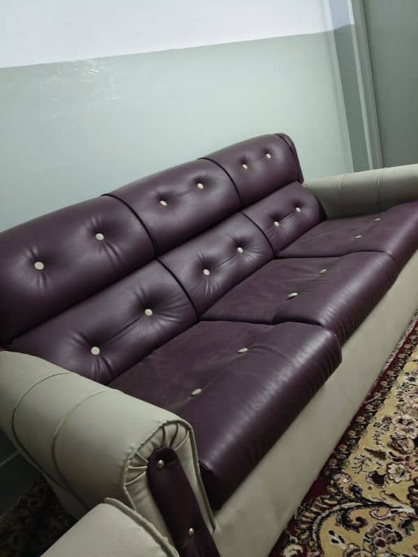 5 Seater Leather Sofa Set 2