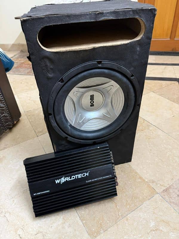 Amplifier and Subwoofer with Box 5