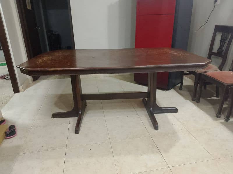 WOODEN DINNING TABLE 1