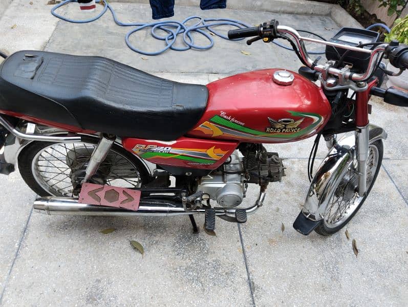 road prince 70cc bike red colour good condition 11