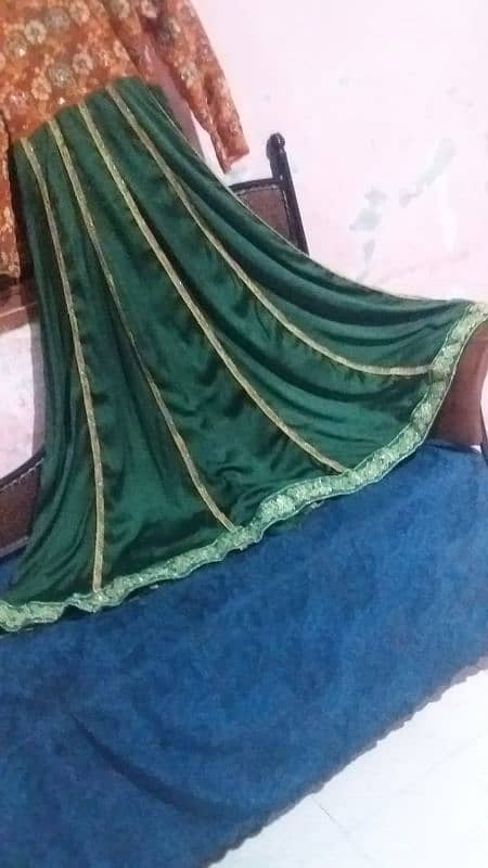 Embroidered silk maxi / full length /handmade work with laces 1