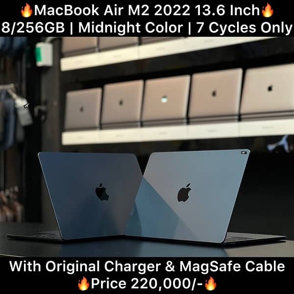 Macbook Air M2 13.6 inch 8GB 256GB 2022 Mid Night Color 0