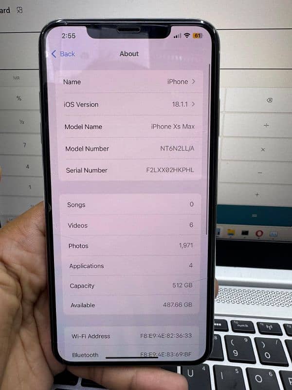 Iphone XS Max 512GB PTA approved 5