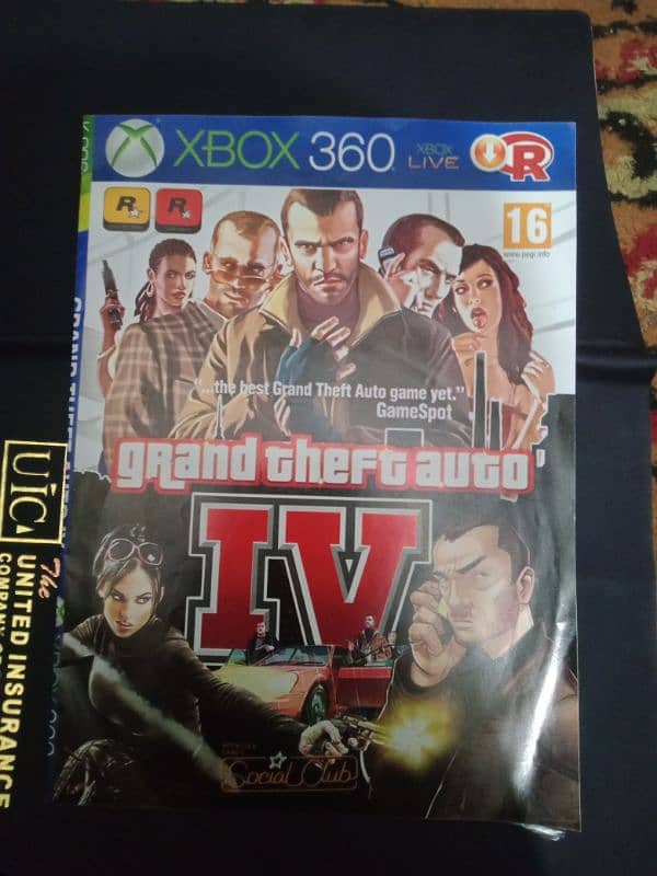 Xbox 360 game CD GTA IV original 2