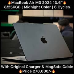 Macbook Air M3 13.6 inch 8GB 256GB 202 Mid Night Color