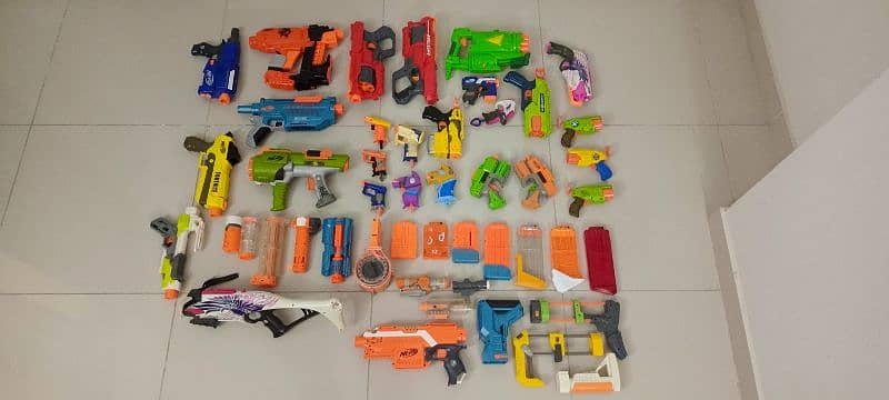 all kinds of Nerf Guns available, inbox for prices of each gun 0