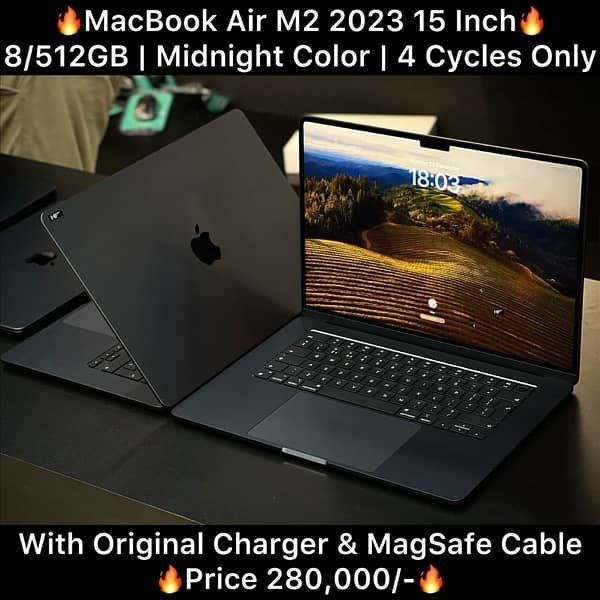 Macbook Air M2 15 inch 8GB 512GB 2023 Mid Night Color 0