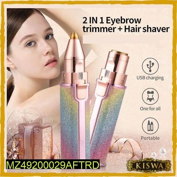 *Product Name*: 2 in 1 Eyebrow And Facial Hair Trimmer * 1