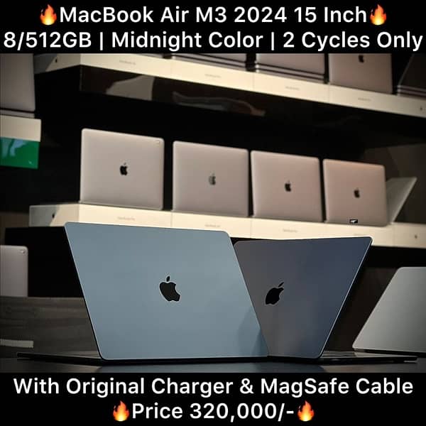 Macbook Air M3 15 inch 8GB 512GB 2023 Mid Night Color 0