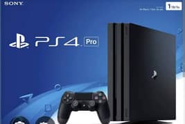 PS4 pro 1 TB varient with 7 games very good condition