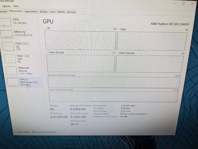 Gaming or Editing pc i7 3rd amd rx580 8gb 9