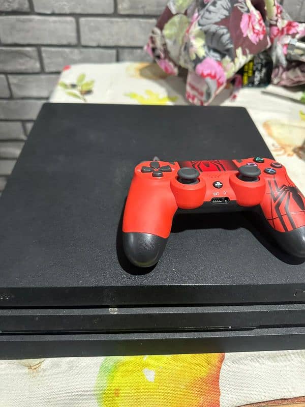 PS4 pro with 1 CD and two controllers negotiateable 0