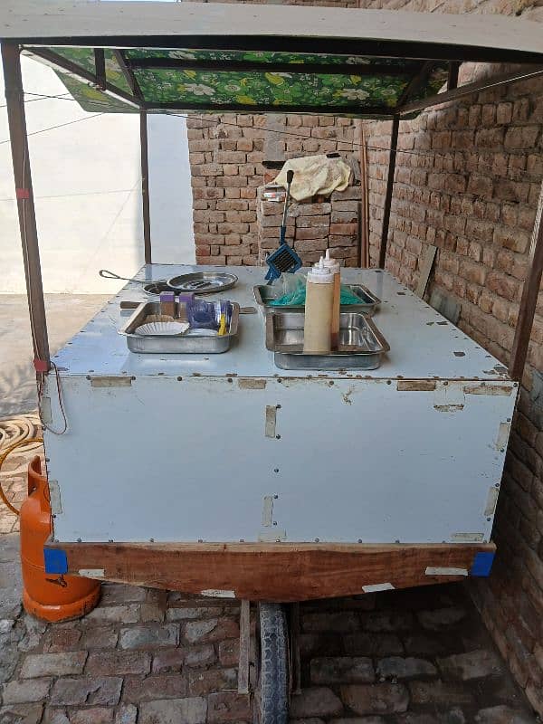 Food Cart Fries Roll Samosa Pakora Stall Counter Rehri For Sale 6