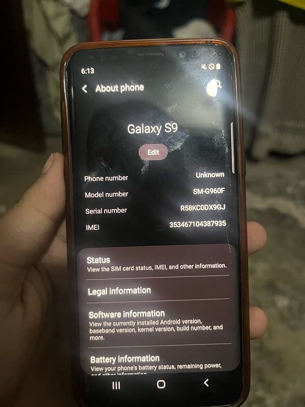 SAMSUNG GLAXAY S9 NON PTA 2