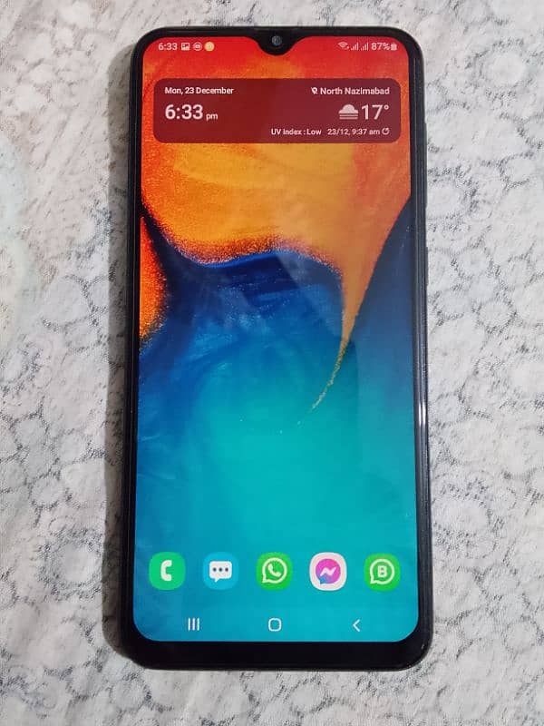 Samsung A20 3/32GB PTA approved Mobile Set For Sale 1