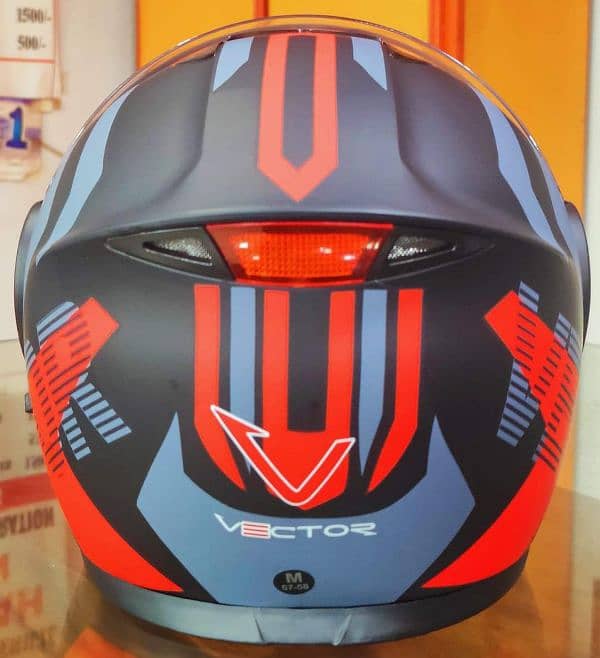 red vector helmet almost new condition. 1