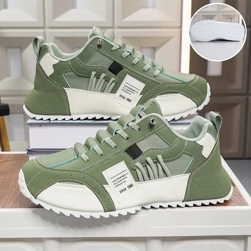 Men's Fashion Color Block Plush-Lined Warm Winter Sneakers 7