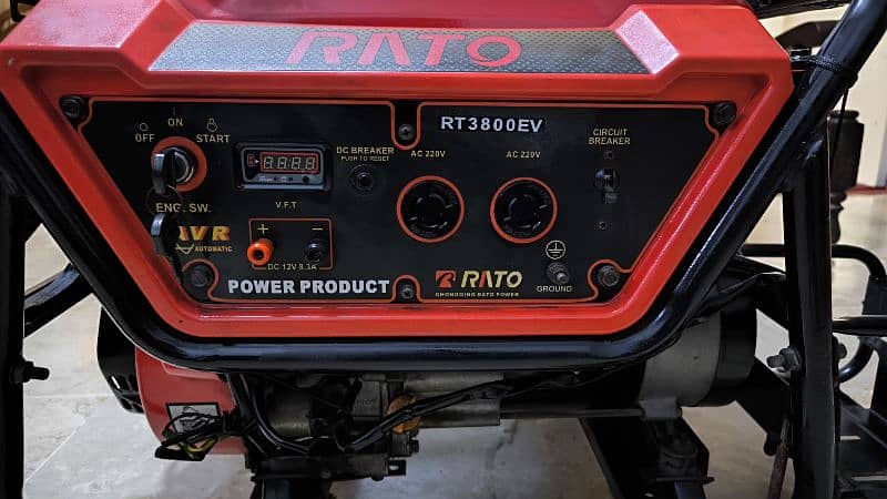 RATO 3 kW (3.5 kVA) Self Start Petrol n Gas Generator - RT3800EV 5