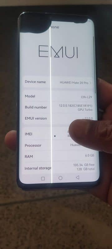 Huawei mate 20 Pro aprove 1 sim 1 sin non pta exchange b ho jae ga 1