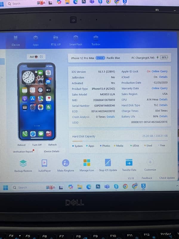 i phone 12 pro max 256gb JV 85% bettery health 3