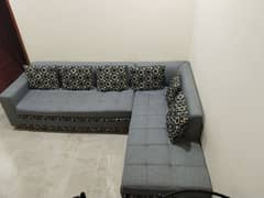 L shaped comfortable & in good condition sofa no any scratch