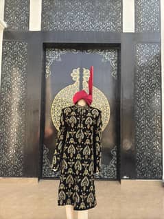 Full handwork black shirwani set is for sale