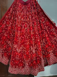 Lehnga Red on Red