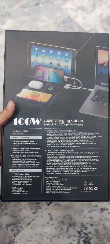 100W super charging station 6-in-1l Wireless Charging Station 8