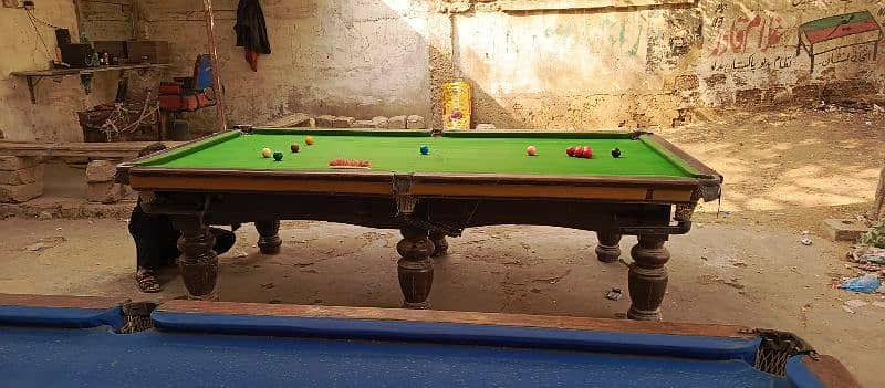 snooker and pool 9 x4'5 6