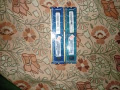 DDR 3 2+2 Gb ka Ram For sale