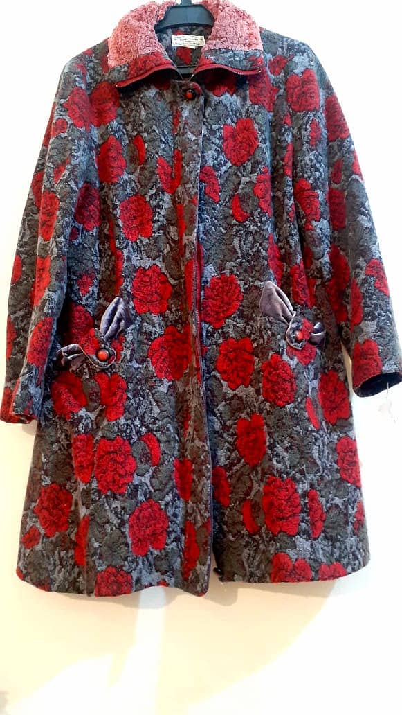 Flower coat great for winters  0