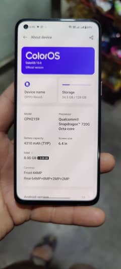 oppo reno 5 pta officel approved full box