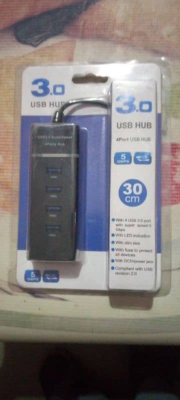 USB 3.0 Super speed 4 port hub device 0