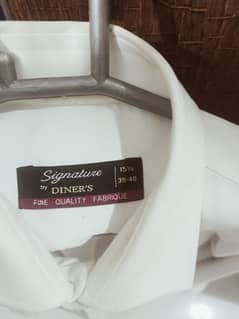 Formal Shirt For Men's(Dinner's Brand)Collar Size 15.5" white color