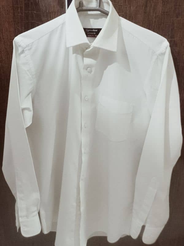 Formal Shirt For Men's(Dinner's Brand) 15.5" white color 1